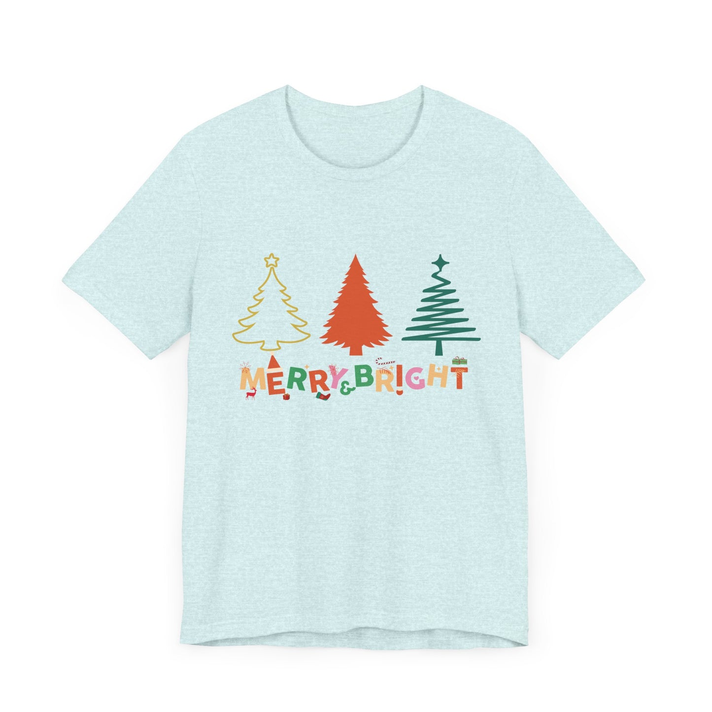 Merry and Bright Cute Christmas  T-Shirt