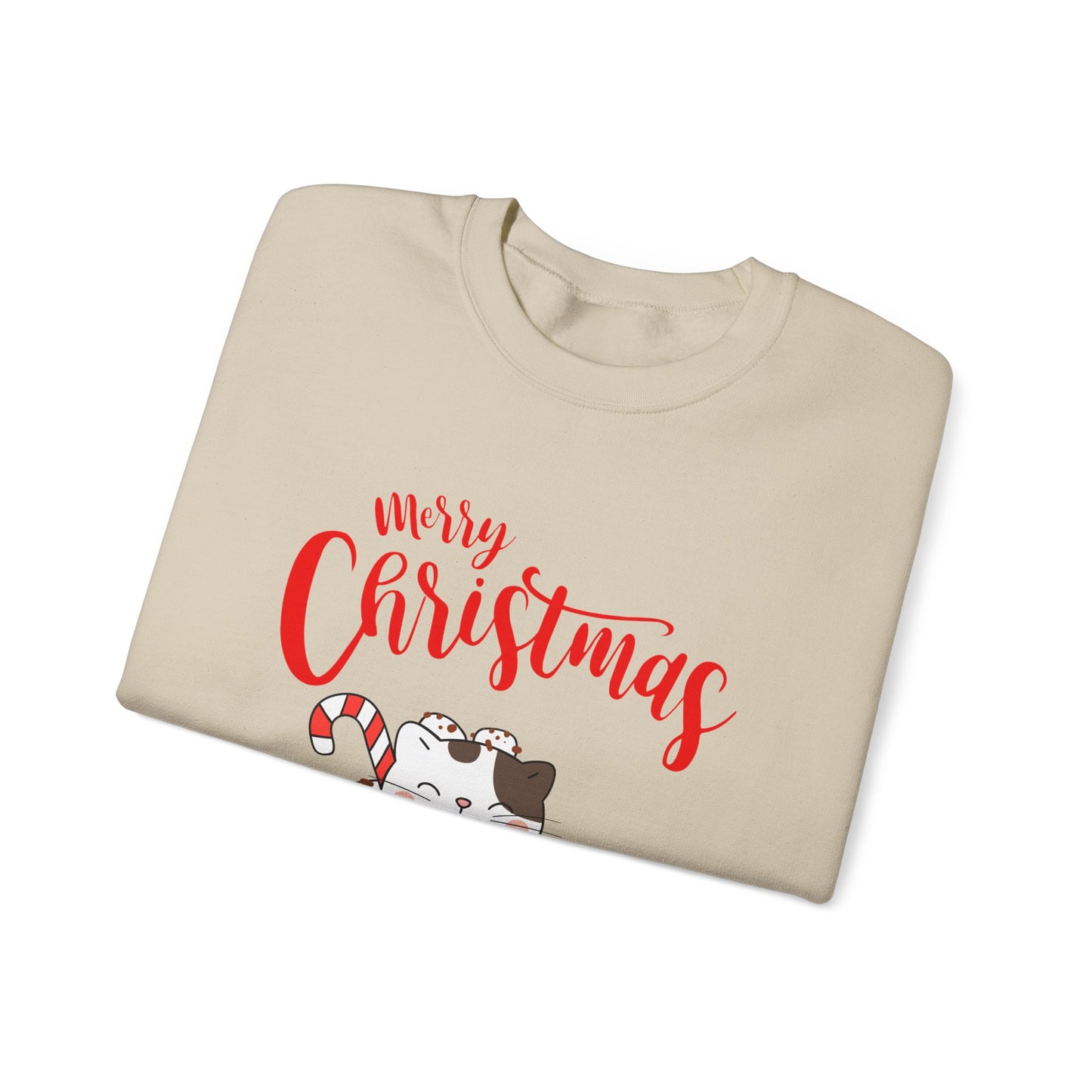 Christmas Cuteness: Kitty in a Cup Crewneck