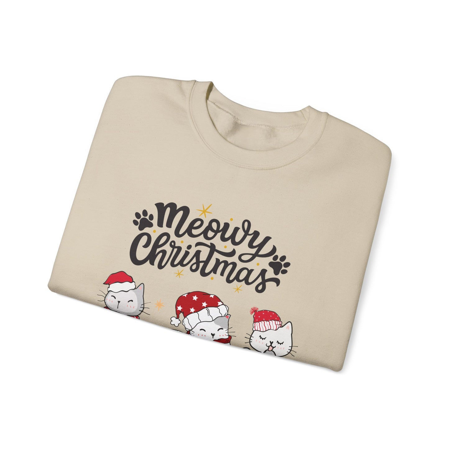 Meowy Christmas festive Crewneck