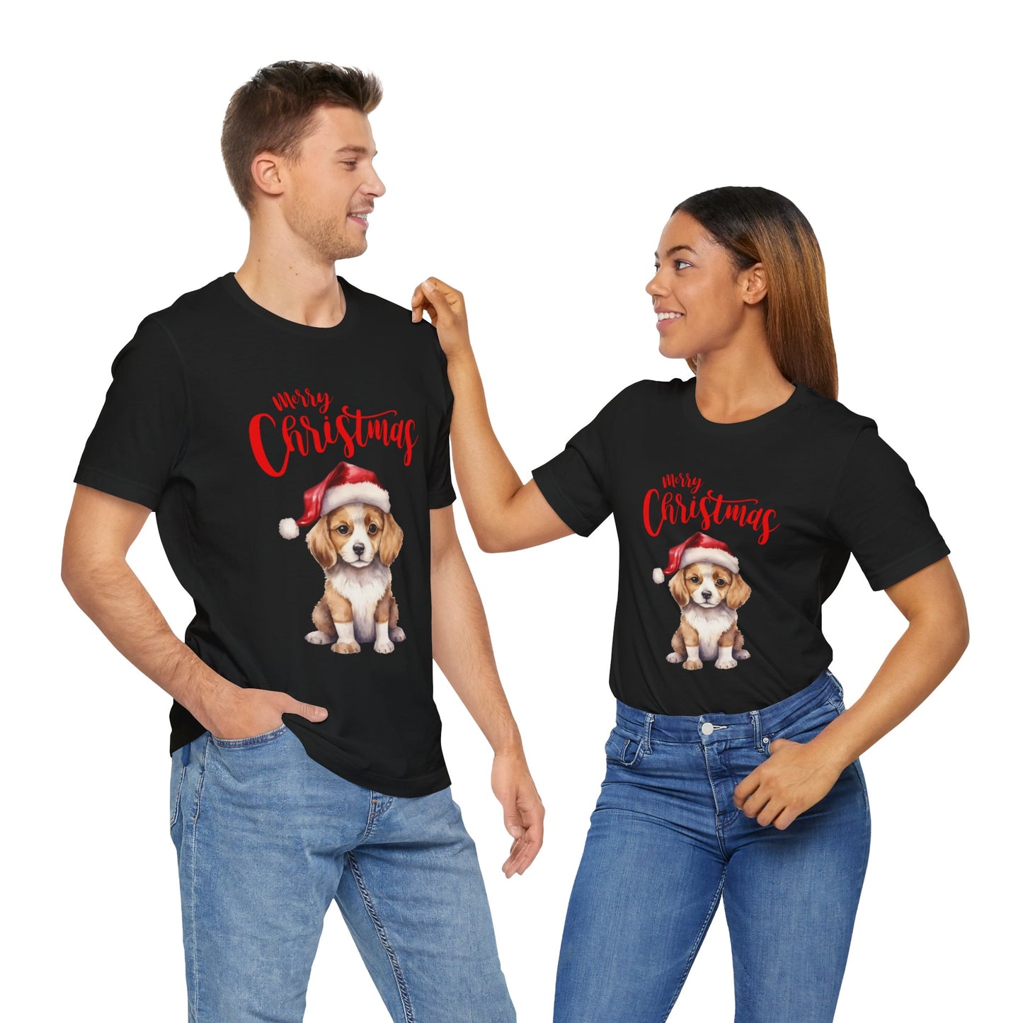 Jolly Pup: Merry Christmas T-Shirt