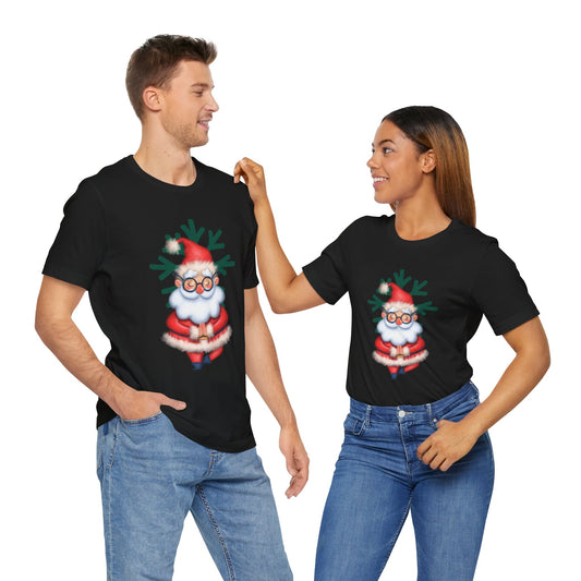 Calm & Bright: Meditating Santa Christmas T-Shirt