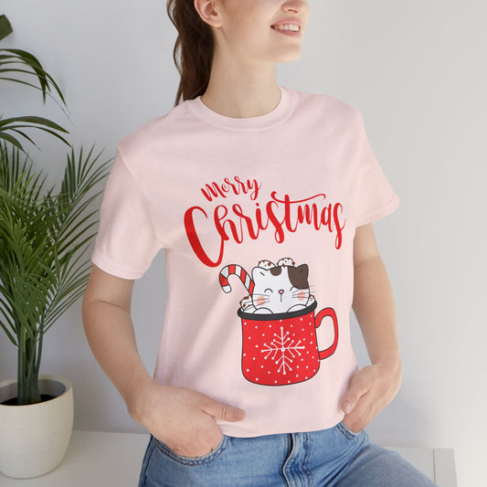 Christmas Cuteness: Kitty in a Cup T-Shirt