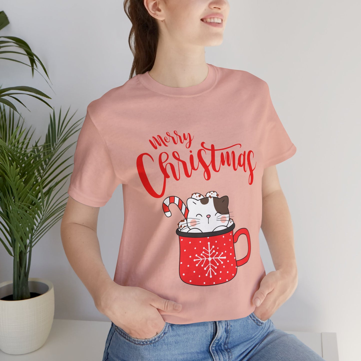 Christmas Cuteness: Kitty in a Cup T-Shirt